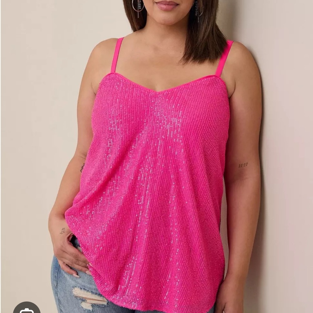 💖 Pink Sequin Women's Top 💖